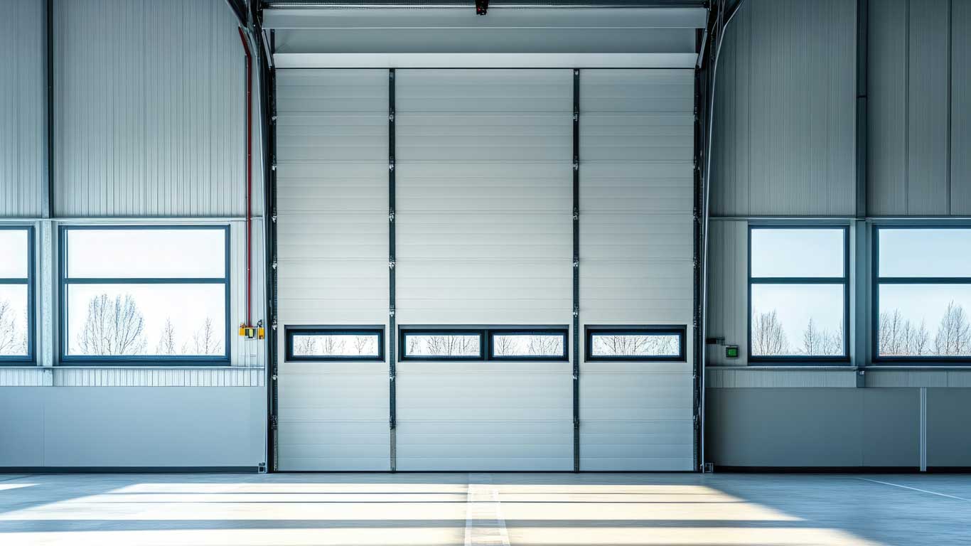 Guida alla scelta dei portoni sezionali industriali: velocità, sicurezza e taglio termico.
